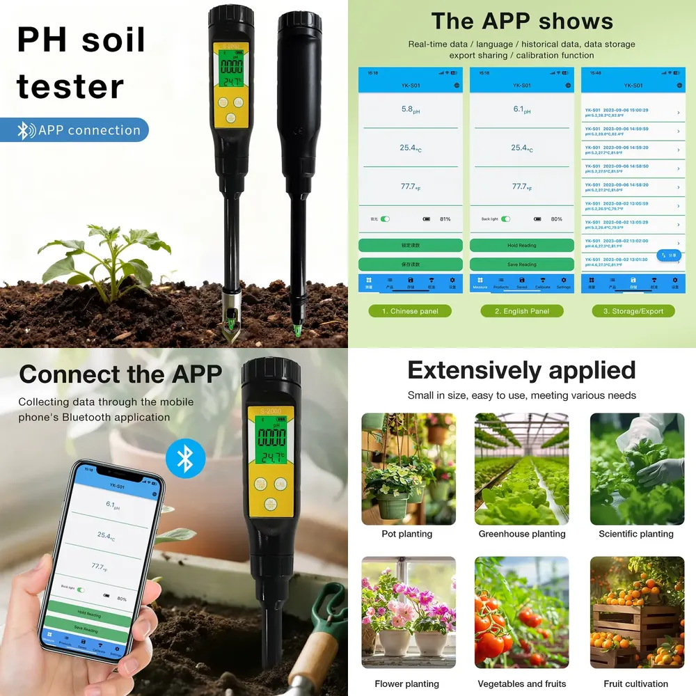 Smart Pot - Inteligentny miernik pH gleby WAP01 do