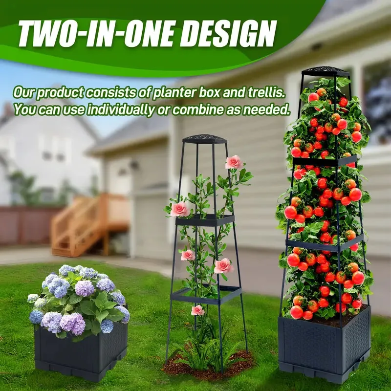 Hydroponic Tower - Wieża na pomidory z samonawadniającą się