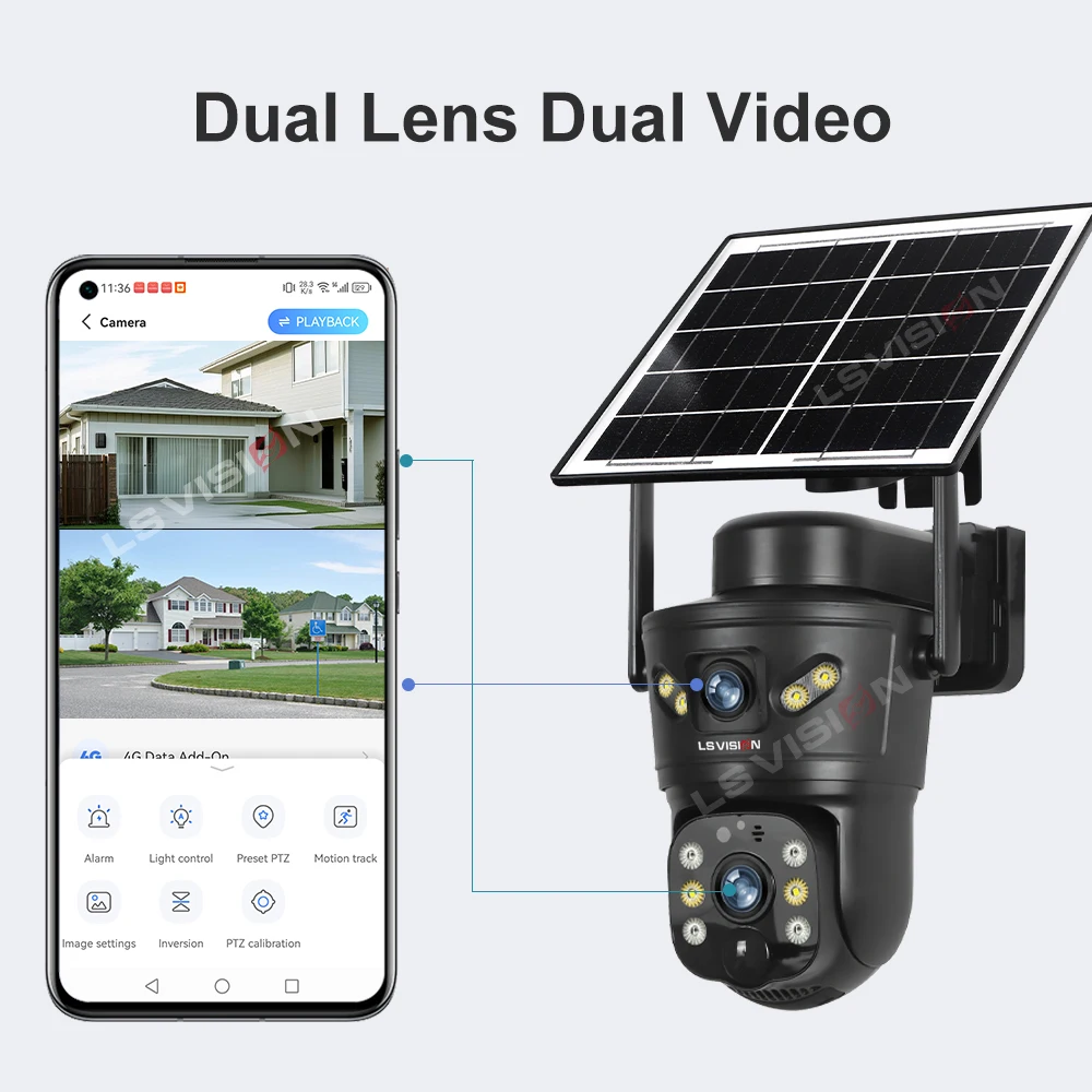 LS VISION 8MP 4G kamera słonec – Garden Camera recenzja i cena
